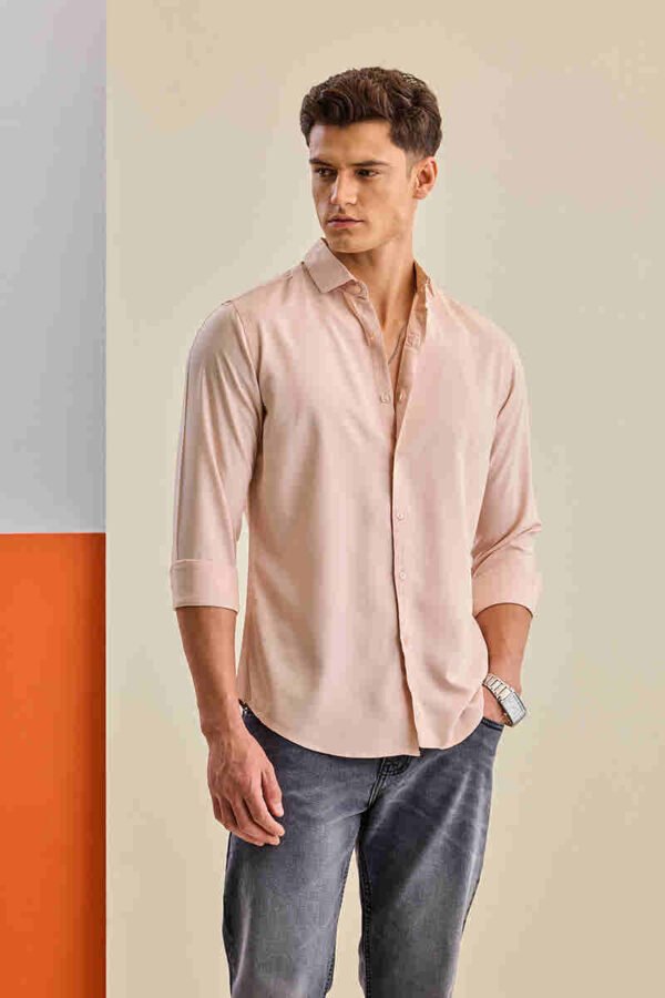 Light pink pure cotton shirt