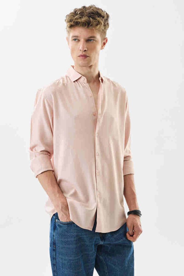 Light pink pure cotton shirt - Image 3