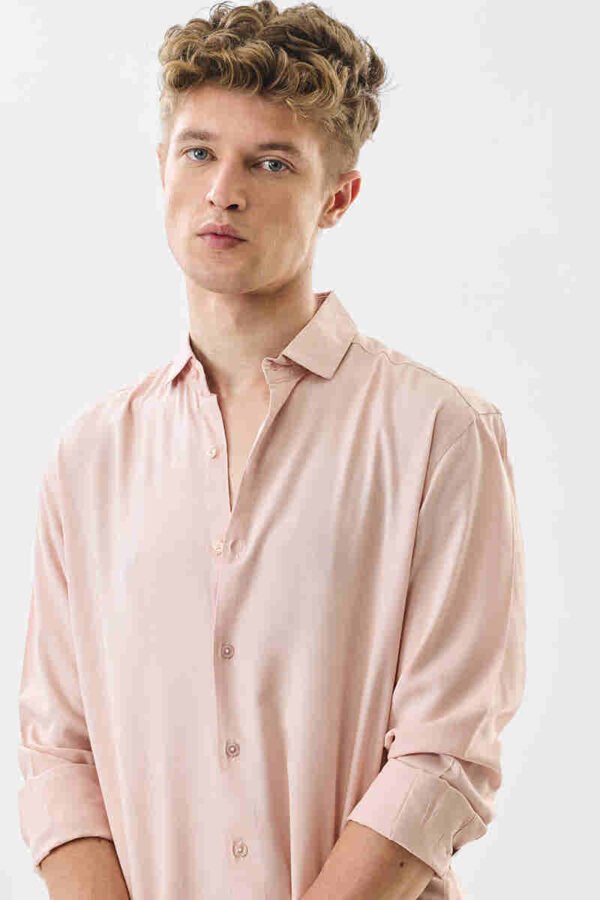 Light pink pure cotton shirt - Image 2